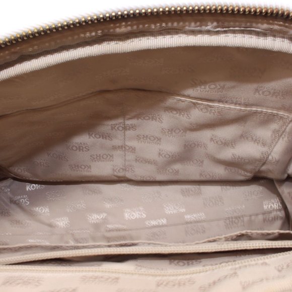 Michael Kors SATCHEL Shoulder Bag Purse Logo Leather Brown Minor Defect - Picture 10 of 11